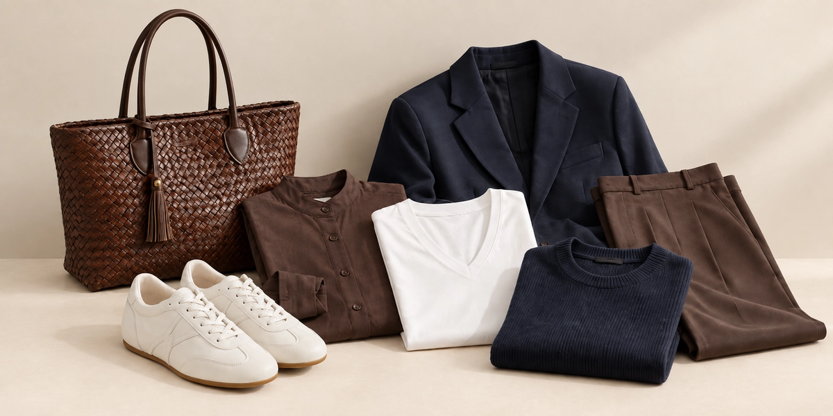 Timeless Classic capsule flatlay